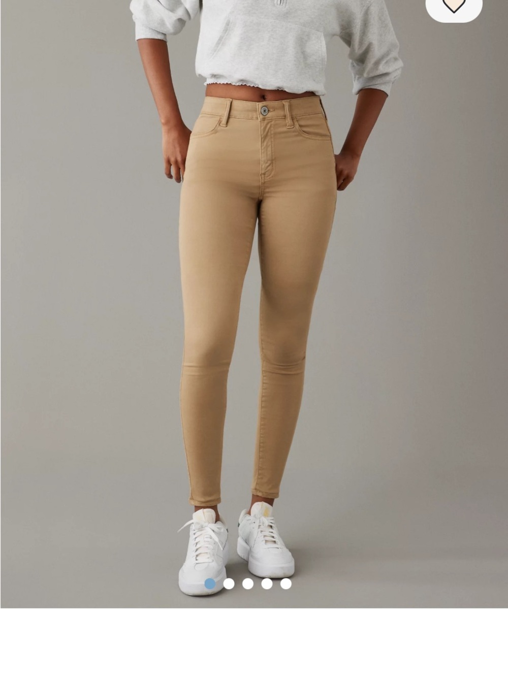 American Eagle Outfitters Skinny Jeans in Tan